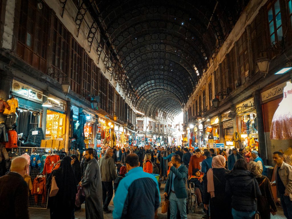The most important markets in Damascus, Al-Hamidiyah, Syria