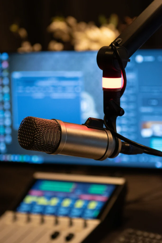 audio recording voice AI studio microphone