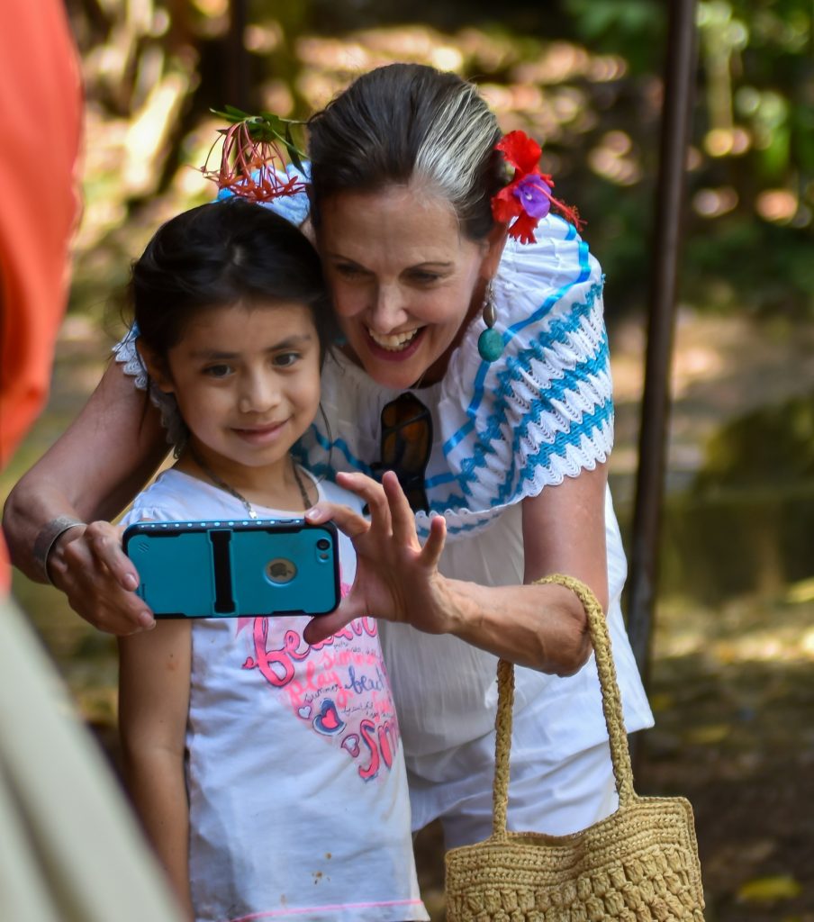 grandma video call grandparents children excited abroad home