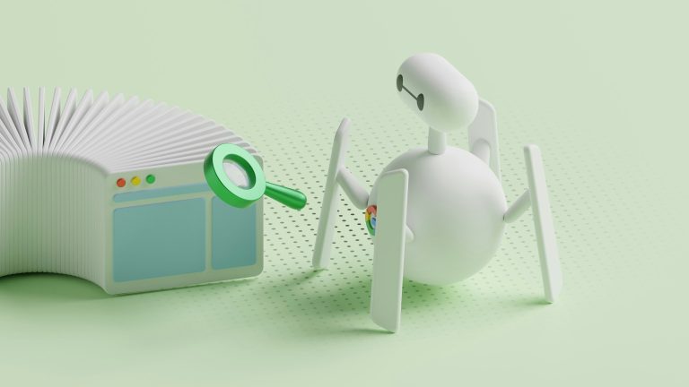 seo concept magnifying glass search results ranking