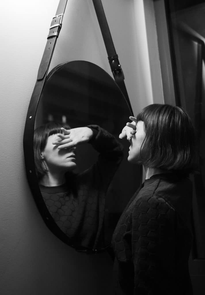 mirror reflection dark philosophy abstract