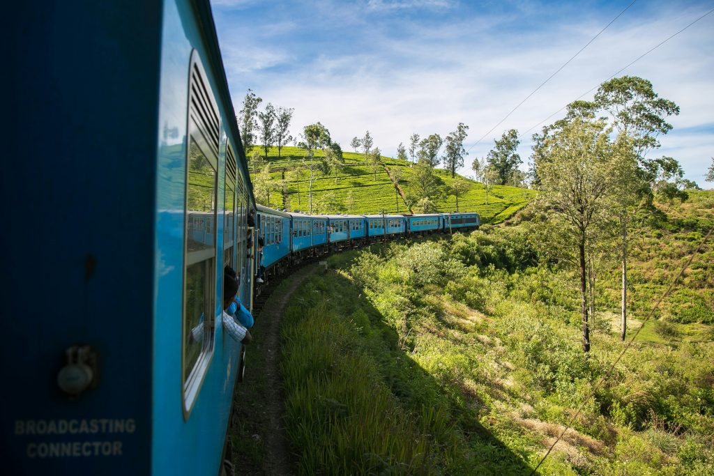 train ella sri lanka tea plantations window