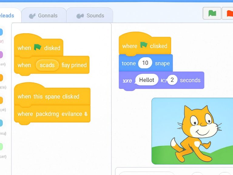 Image of the Scratch design interface