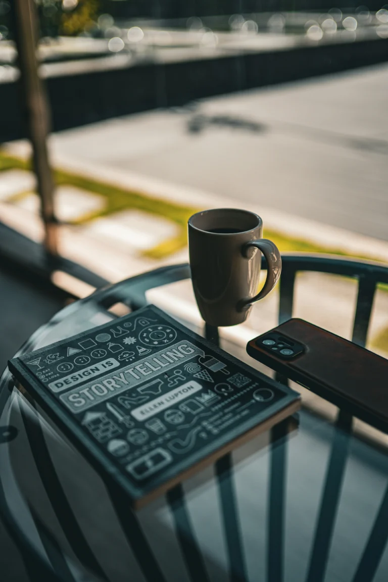 Aesthetic books with smartphone
