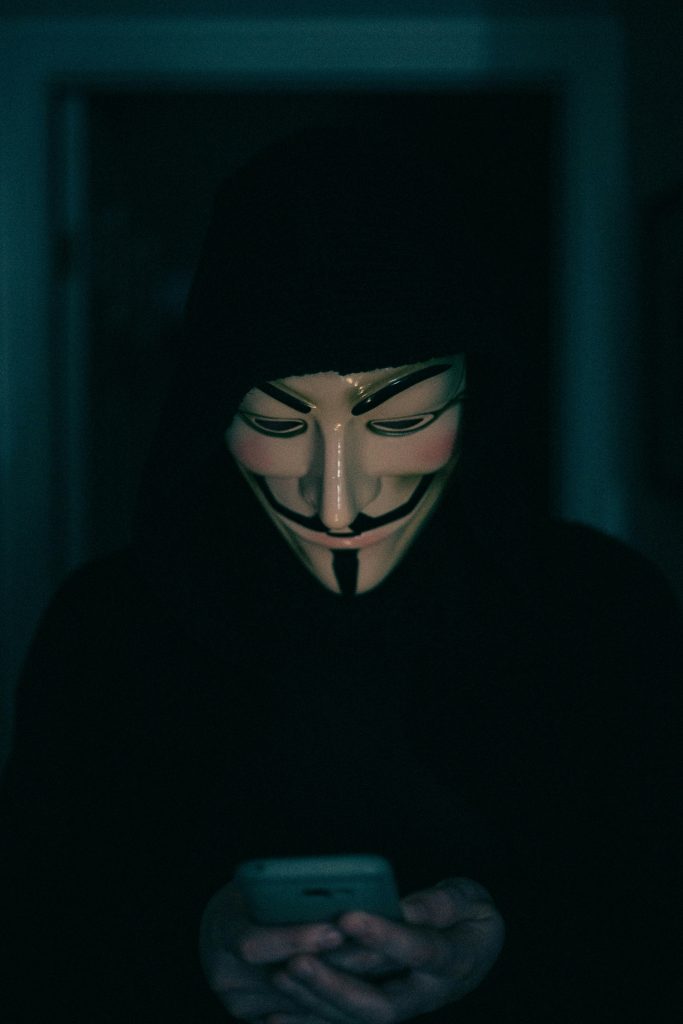 anonymous mask dark digital identity