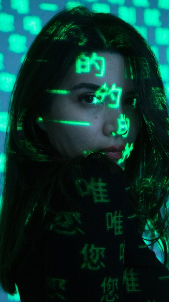 avatar digital character virtual identity glow