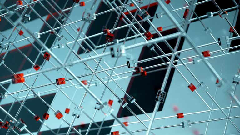 blockchain network nodes connected digital abstract