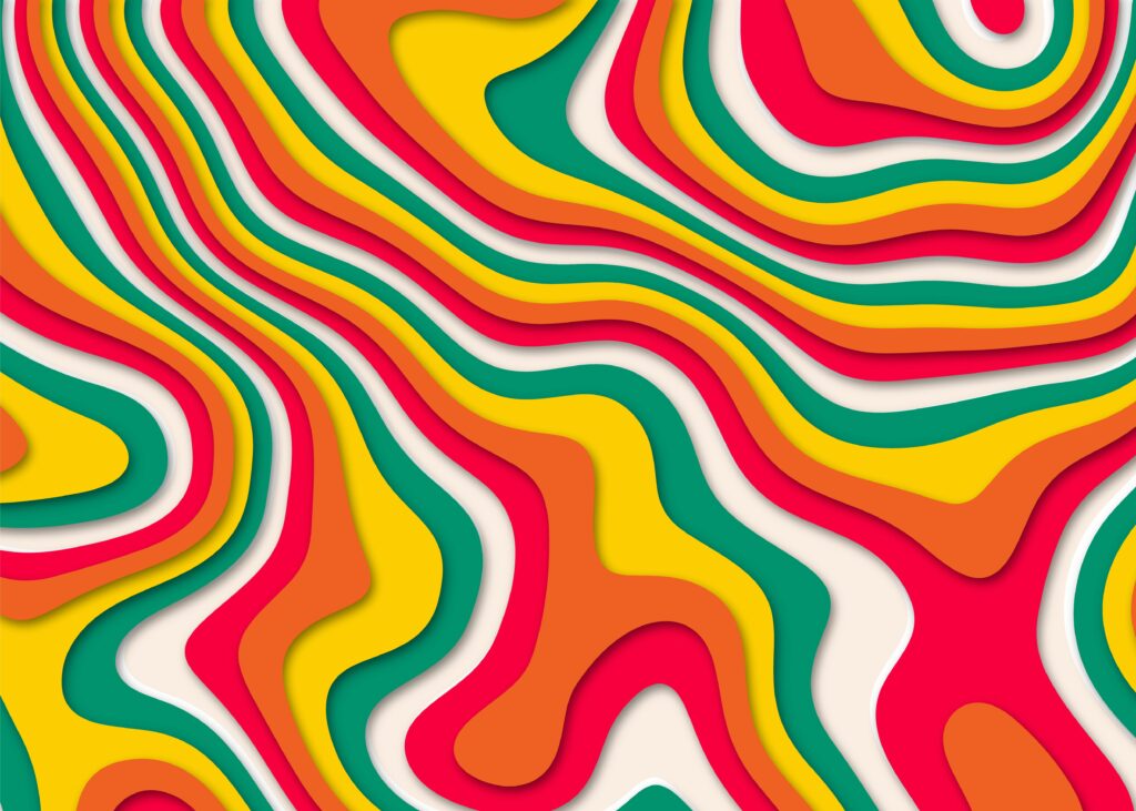 colorful abstract layers texture overlap visual