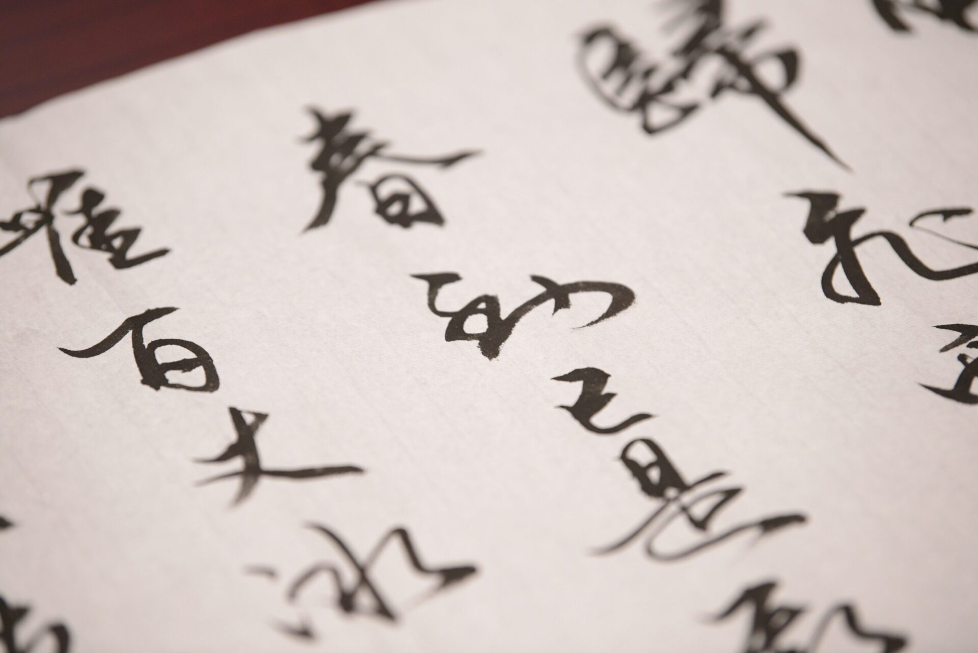 handwriting ink pen paper Japanese notebook close up