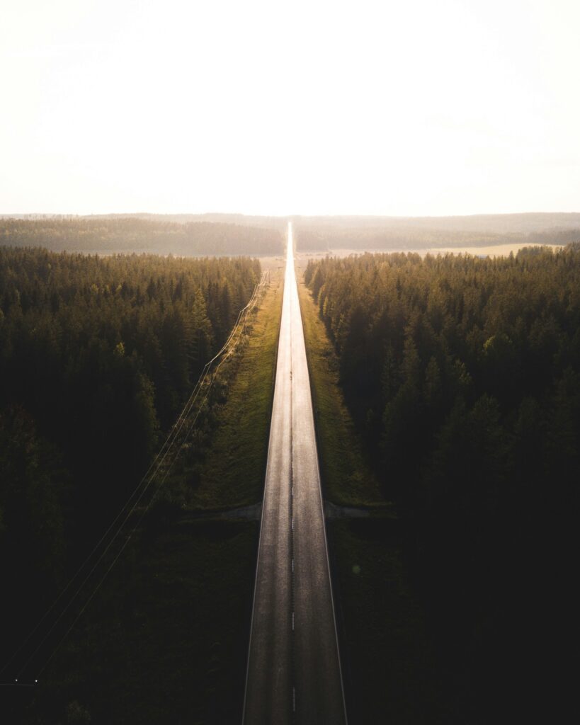 horizon dawn light path road forward