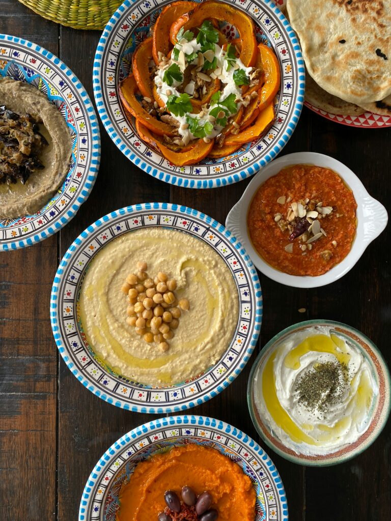 hummus falafel Arab food spread