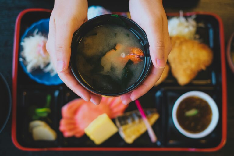 japanese food tray healthy colorful