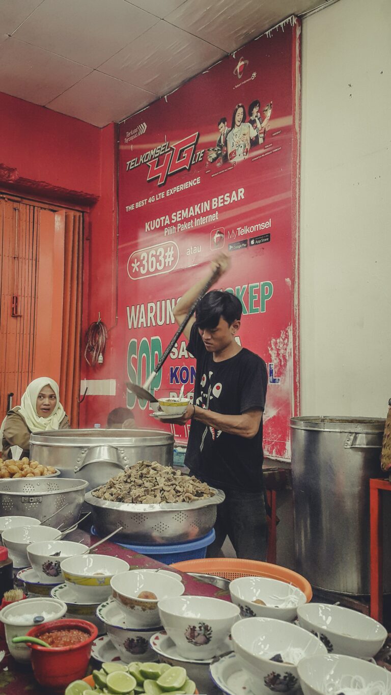 A popular restaurant in Indonesia