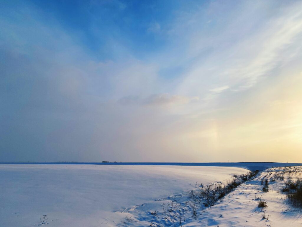 Russian winter landscape vastness lonely