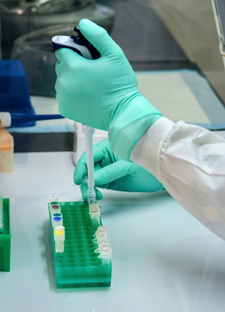 biohacking lab equipment hands