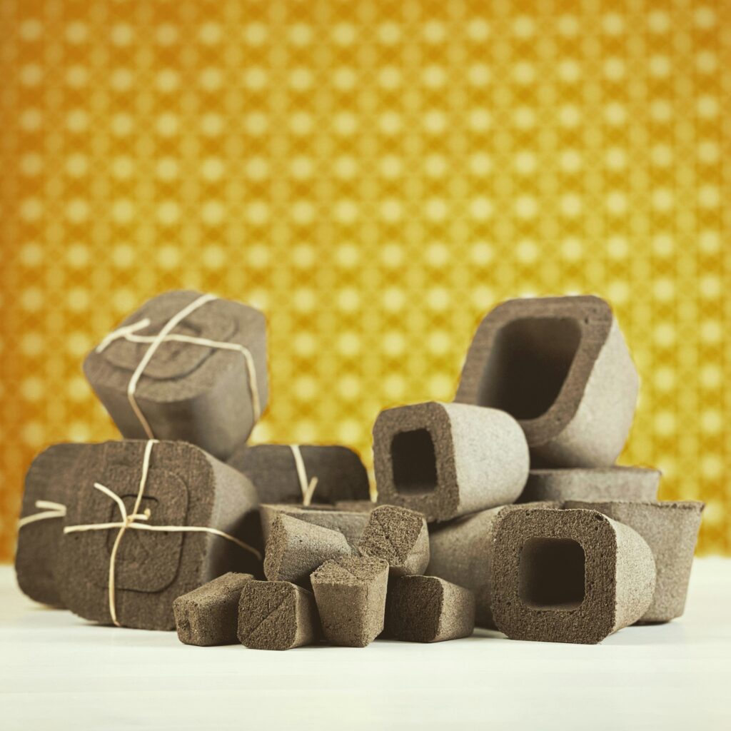 briquettes made charcoal
