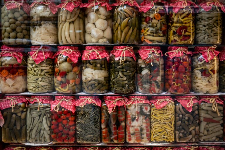 dried fruits vegetables homemade preserves jars