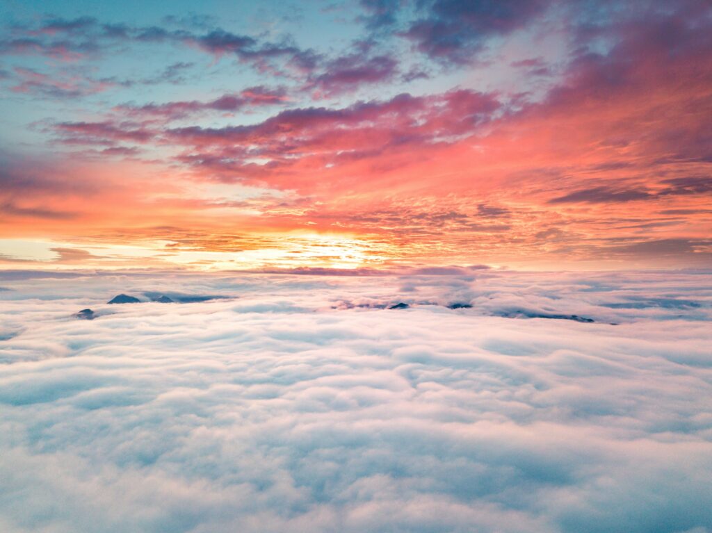 surreal landscape dreamlike clouds