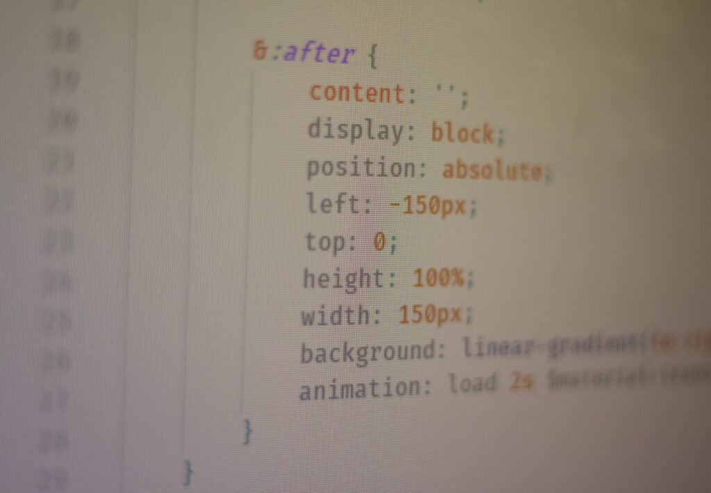 minimalist clean css code structure