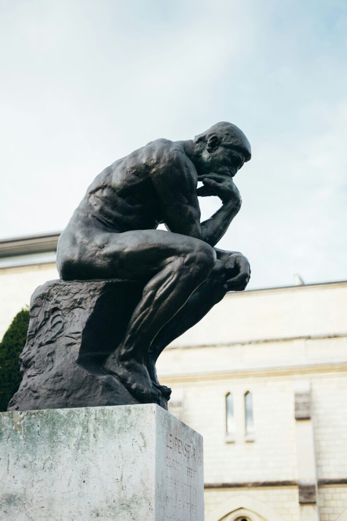 The Thinker (Le Penseur) by Auguste Rodin, Musée Rodin, Paris