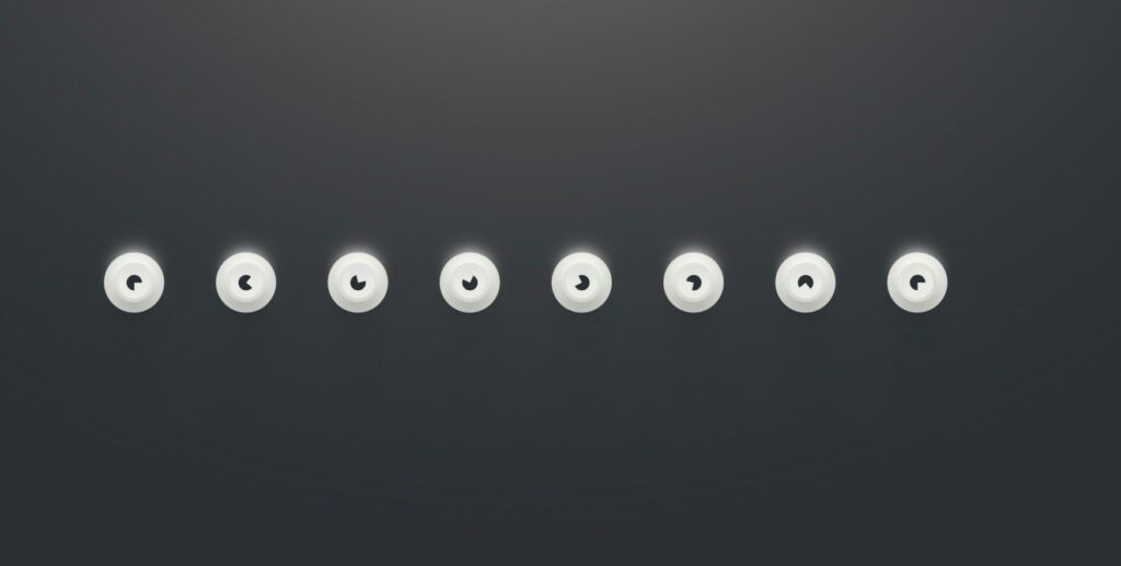 Circular timeline progress bar UI